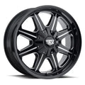 REV WHEELS OFF ROAD 823 SERIES 17X9 5x127/5x139.7/5x5/5x5.5 12MM OS GLOSS BLACK