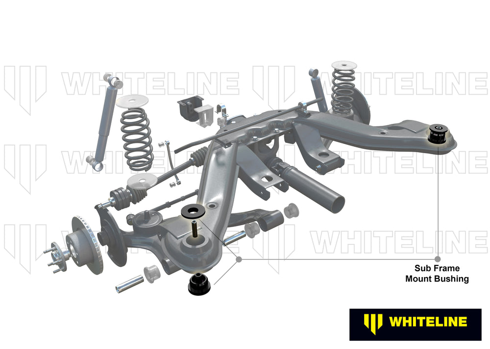 SUBFRAME MOUNT BUSHING TO MINIMISE AXLE TRAMP USE W/W92616