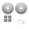 R1 Concepts Brake Rotor- Carbon Coated with Ceramic Pads Hdw Fits Lexus LS460