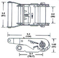 TIE DOWN auto part detail