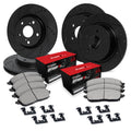 R1 11-12 Jeep Liberty Front Right Drilled Black Brake Rotor