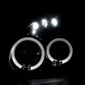 PROJECTOR HEADLIGHT GLOSS BLACK HOU