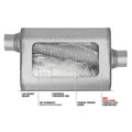 ULTRAFLO SS MUFF IN/OUT 3IN BODY LENGTH 12