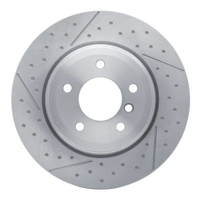 R1 06-13 BMW 330I Rear Dimpled Geo-Carbon Series Rotor and Slotted