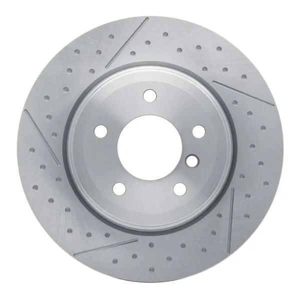 R1 06-13 BMW 330I Rear Dimpled Geo-Carbon Series Rotor and Slotted