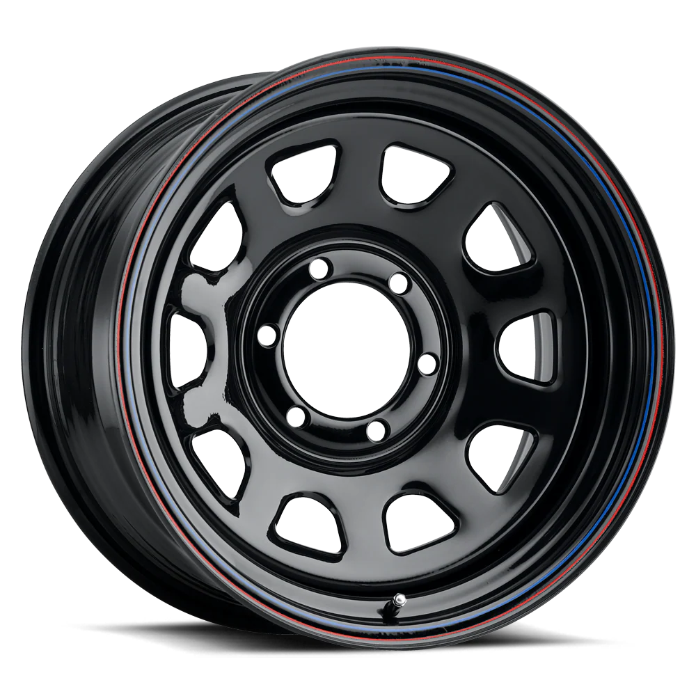 BLACK DAYTONA 16X7 5X135mm W CAP (4BS 0mm)