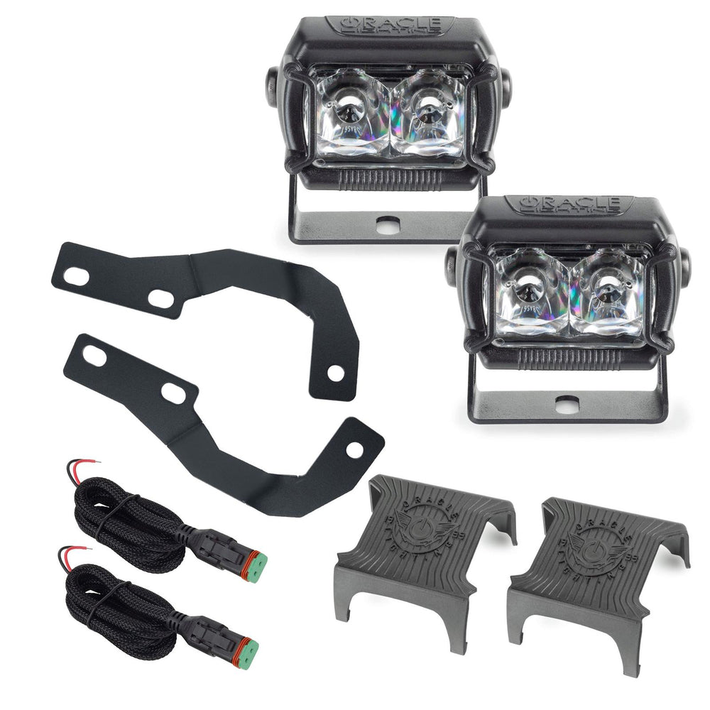Oracle 10-23 Lexus GX460 A-Pillar Hood Mount Brackets w/ VEGA Series 2 Spotlights