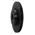 R1 16-23 Mercedes-Benz GLC250 (South America) Rear Left Drilled & Slotted Black Brake Rotor