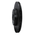 R1 16-23 Mercedes-Benz GLC350e Rear Right Drilled & Slotted Black Brake Rotor