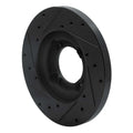 R1 82-84 Mazda B2000 Front Right Drilled Black Brake Rotor