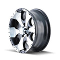 Cast Aluminum Wheels 136 BK 15x6 Machined Lip Black 5 On 114.3 Bolt Pattern 0 Offset ION Wheels