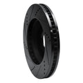 R1 06-09 Buick Terraza Front Right Drilled & Slotted Black Brake Rotor
