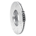 R1 14-20 Acura RLX Front Right Drilled & Slotted Black Brake Rotor