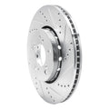 R1 14-20 Acura RLX Front Right Drilled & Slotted Black Brake Rotor