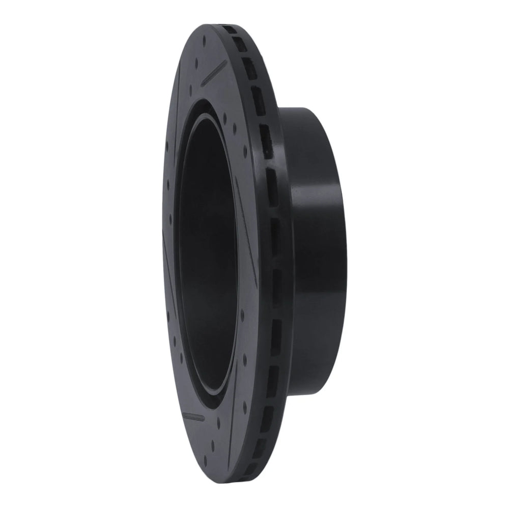 R1 02-08 Seat ALHAMBRA Front Right Drilled & Slotted Black Brake Rotor