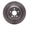 R1 17-25 BMW 430I Right Rear Drilled & Slotted Black Brake Rotor