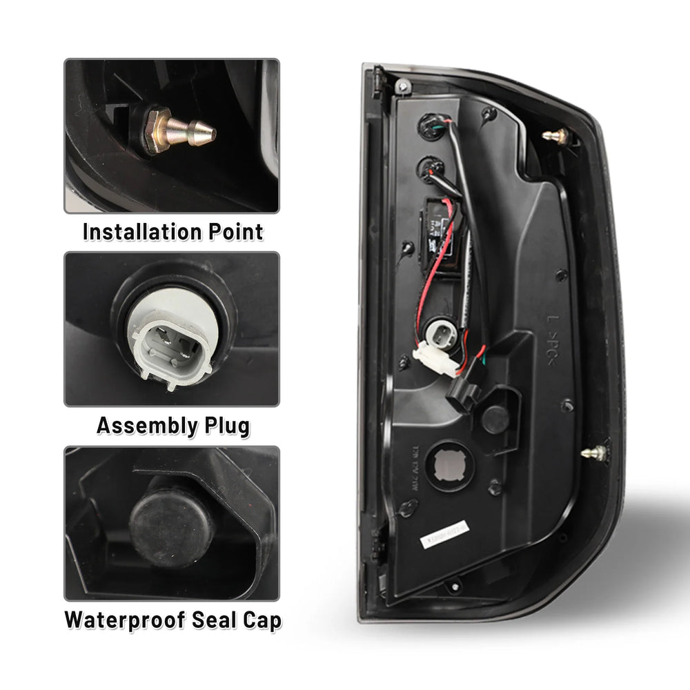 Winjet black tail light