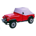 Fits Over Roll Bar Water Resistant Gray Cab Cover for 1987-91 Jeep YJ Wrangler RT Off Road