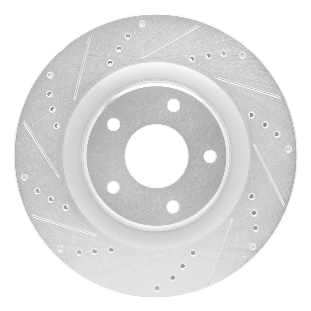 R1 05-13 Chevrolet Corvette Front Left Slotted Black Brake Rotor
