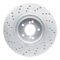 DFC 08-11 BMW 1 Series M Rear Right Drilled Hi-Carbon Alloy Geomet Coated Rotor