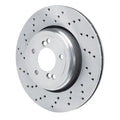 R1 08-11 BMW M3 Rear Left Drilled Geo-Carbon Series Rotor