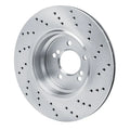 R1 08-11 BMW M3 Rear Left Drilled Geo-Carbon Series Rotor