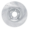 R1 08-11 BMW M3 Rear Left Drilled Geo-Carbon Series Rotor