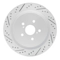 R1 16-22 Lexus Rx350 Rear Left Drilled & Slotted Geoperformance Rotor