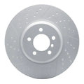 R1 Concepts Hi-Carbon Alloy GEOMET Coated Rotor - Dimpled and Slotted Fits BMW 335i