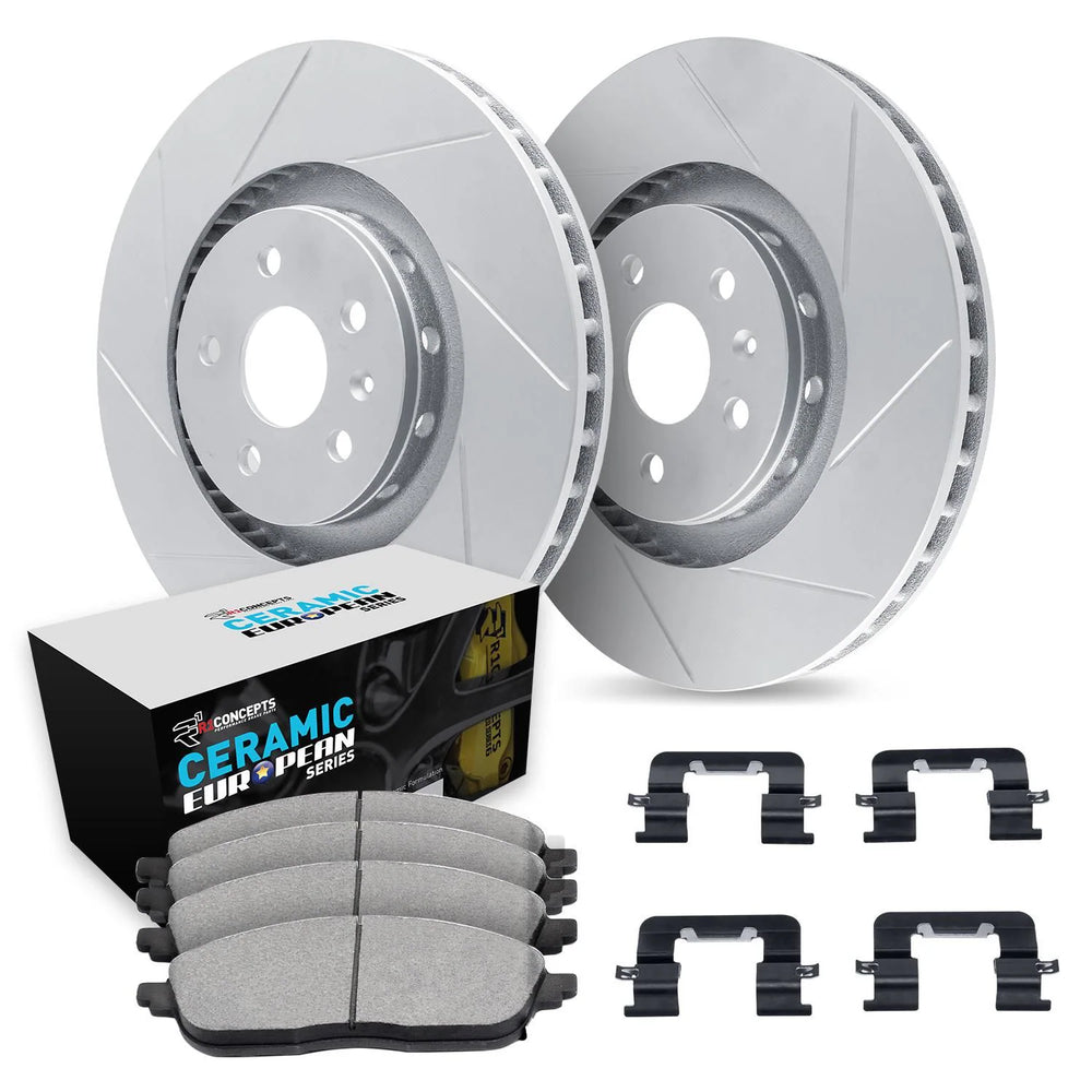 R1 16-21 Mercedes-Benz Metris Front Left Drilled Black Brake Rotor