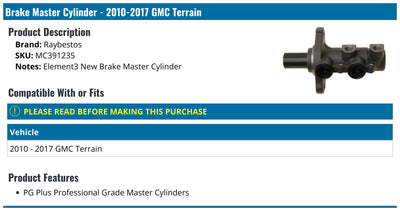 BRAKE MASTER CYLINDER