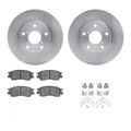 R1 Concepts E- Line Series Brake Rotor with Ceramic Brake Pads Hdw Fits Lexus SC300