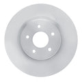 R1 21-25 Infiniti QX60 Rear Left Drilled & Slotted Black Brake Rotor