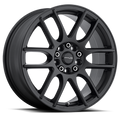 Aluminum Wheels 17x7.5 Mystique 141B Satin Black 40 Offset 5 on 108/5 on 114.3 Bolt Pattern 72.62 Bore Raceline