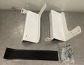 FULLSIZE HEADACHE RACK MOUNTING KIT 62.5IN63.0IN STEEL FRAME BRITE WHITE ARMOR TUF POWDERCOAT