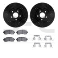 R1 2020-2025 Subaru Impreza Front Right Drilled & Slotted Silver Brake Rotor