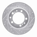 R1 91-97 Porsche 911 Right Rear Drilled & Slotted Black Brake Rotor