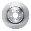 R1 21-25 Genesis GV70 Front Right Drilled & Slotted Silver Brake Rotor