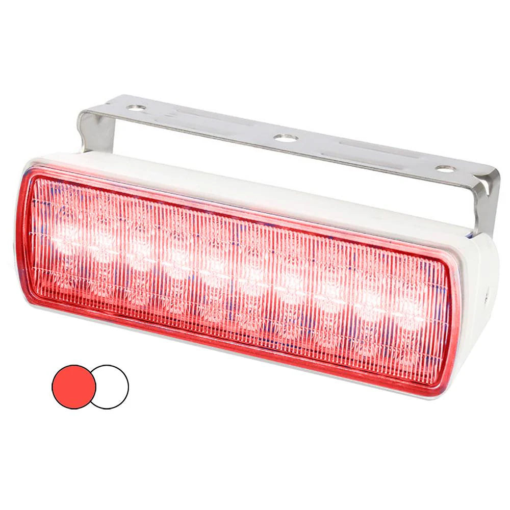 LED FLOODLIGHT - WHITE+RED - WHITE