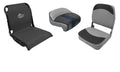 WISE 8WD013 FRESHWATER BUCKET SEAT W/ SNAP ON CUSHIONS GREY/CHARCOAL
