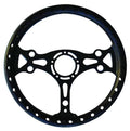13in Black Alum. Dished Steering Wheel