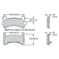 Wilwood Pad Set BP-30 D154/GM-Metric .52 Thick
