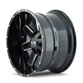 Cast Aluminum Wheels 141 SB 17x9 Satin Black 5 On 127/5 On 139.7 Bolt Pattern 18 Offset ION Wheels