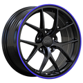 VALKYRIE 18X8 5X114.3 ET40 CB73.1 GLOSS BLACK MACHINED BLUE