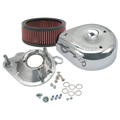 S&S Cycle 95-16 BT w/ S&S Single Bore TB Teardrop Air Cleaner Kit Chrome Cover