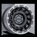 Aluminum Wheels 17x9 Halo 957BS Satin Black Silver Ring -12 Offset 5 on 127 Bolt Pattern 78.1 Bore Raceline