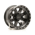 Aluminum Wheels 15x8 Defender 935B Satin Black Multi Spoke -24 Offset 5 on 139.7 Bolt Pattern 107.95 Bore Raceline