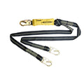 SOFTCOIL ARC FLASH TWINLEG LANYARD SNAPHOOK REBAR HOOKS 6FT BLACK