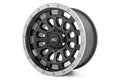 Rough Country 87 Series Wheel Simulated Beadlock Black/Machined 17x8.5 6x5.5 0mm