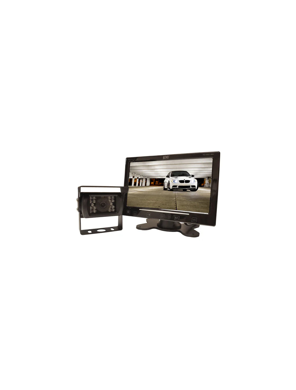 VEHICLE BACKUP CAMERA SYSTEM W/7IN MONITOR AND HEAVYDUTY BACKUP CAMERA FOR CAR TRUCK SUV AND VAN